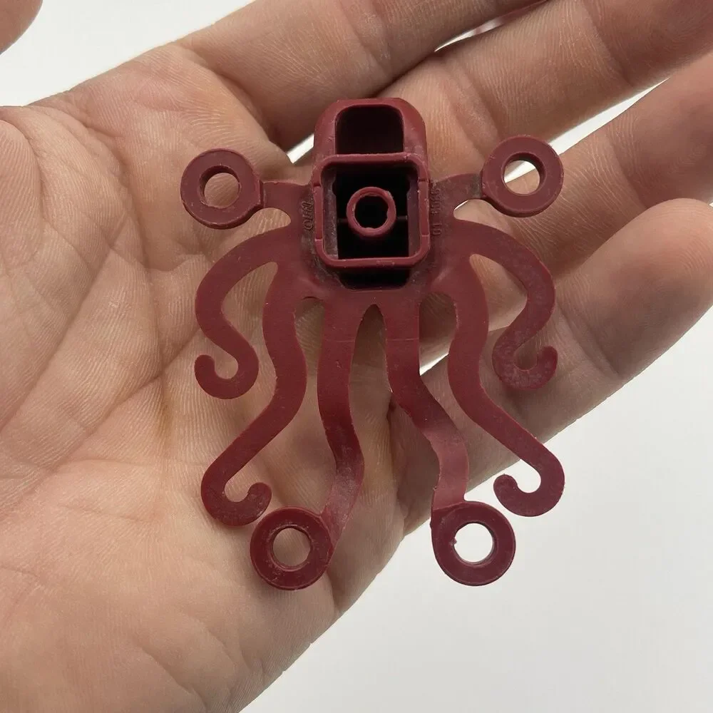 Lego Dark Red Octopus Minfigure 60090 60095 60165 60167 Retired CMF Bundle Lot